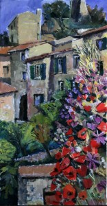 Ölbild: Mohnblumen, Privatbesitz