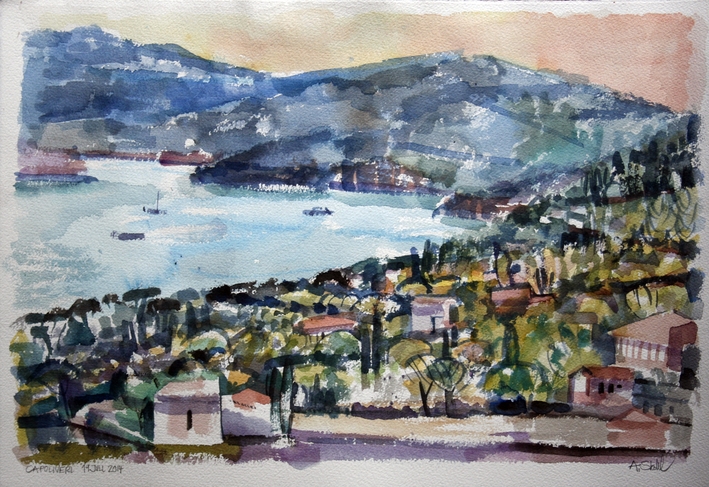 Aquarell: Elba, Capoliveri 2014