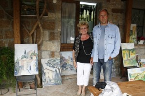 Foto bei Malkurs unter der Veranda