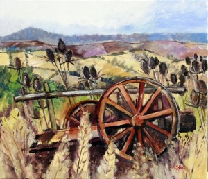 Ölbild: Liegengeblieben