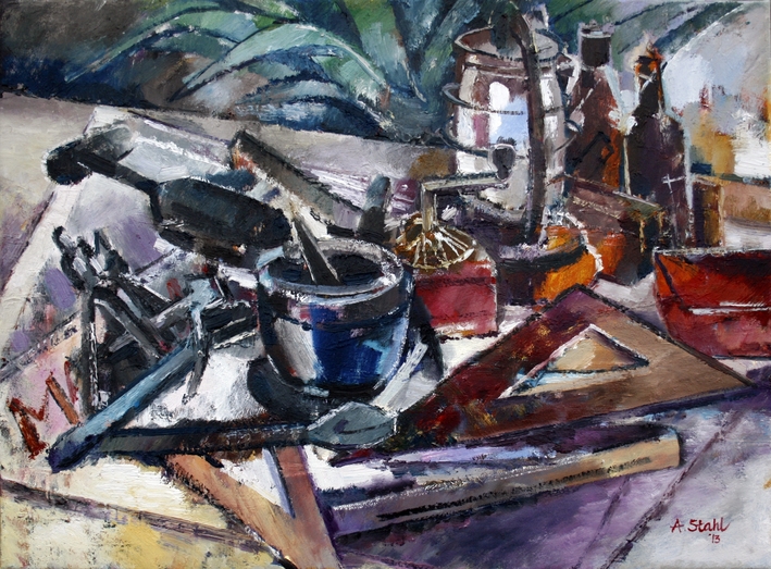 Stilleben mit Laterne, 2013