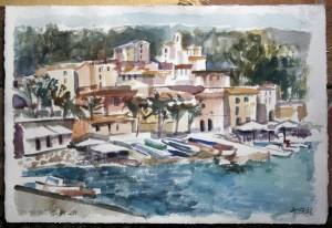 Aquarell Rio Marina, Elba 2014