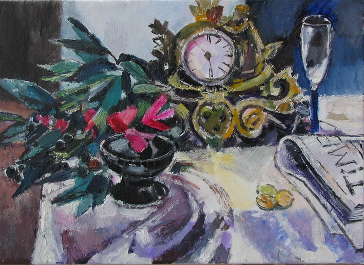Ölbild: Time