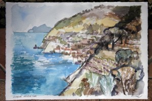 Aquarell Westküste Elba