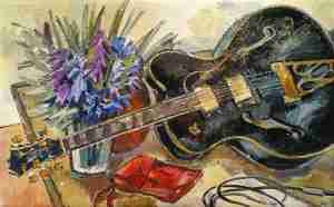 Foto von Gitarrenstilleben