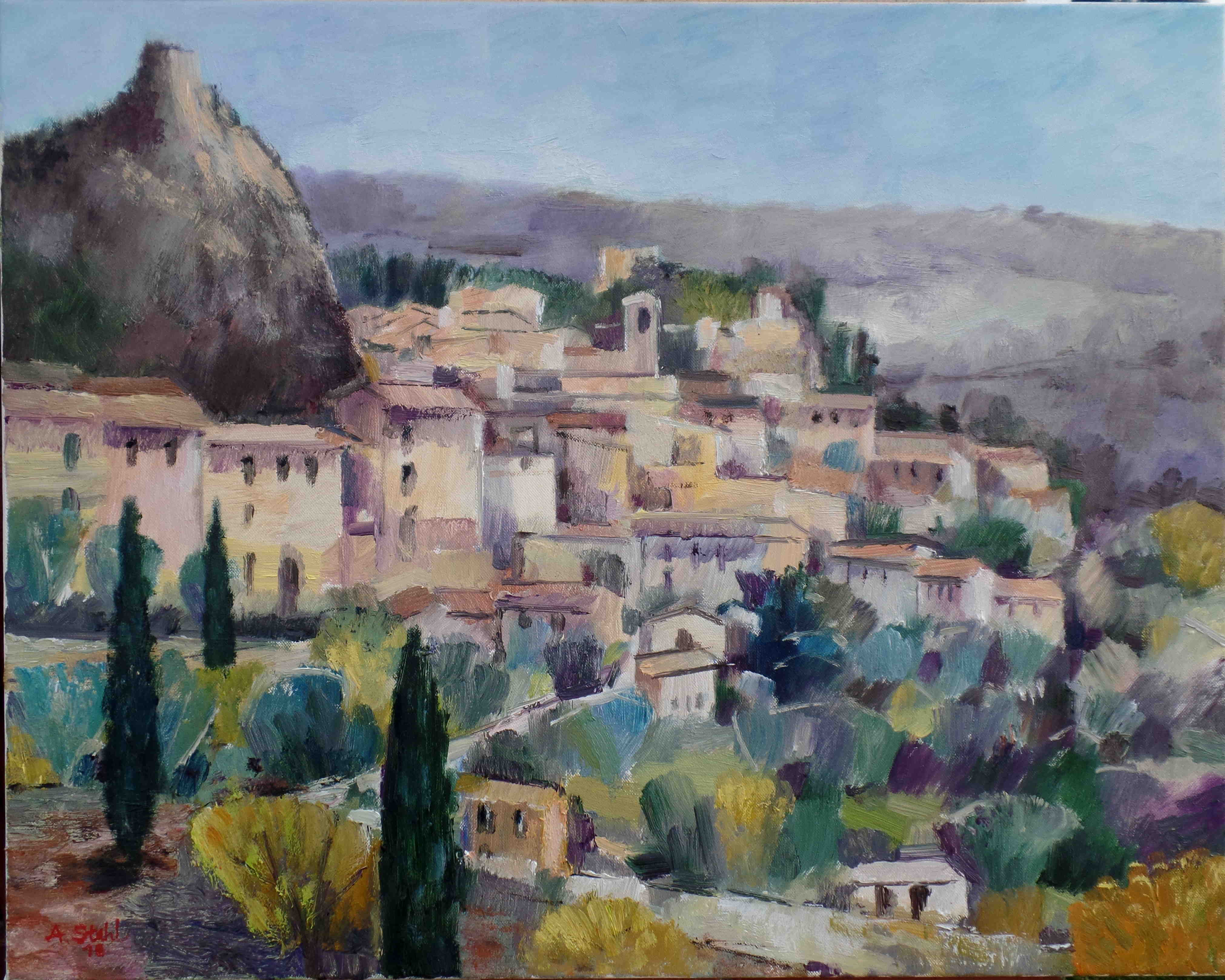 Foto Ölbild Rocca im Sommer